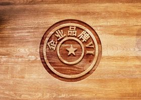 立体字效果样机logo绘制智能贴图