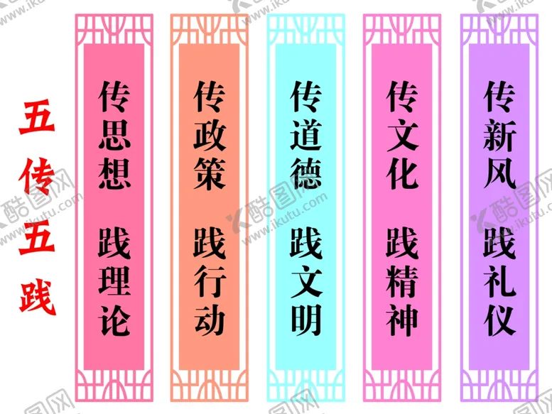 编号：89002102031511518927【酷图网】源文件下载-五传五践