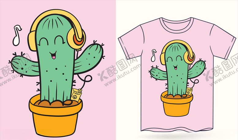 编号：73339510121536051910【酷图网】源文件下载-仙人掌印花