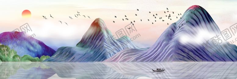 编号：13288004170647155164【酷图网】源文件下载-山水画