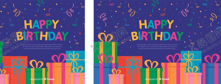 编号：10330710030438468251【酷图网】源文件下载-生日快乐海报