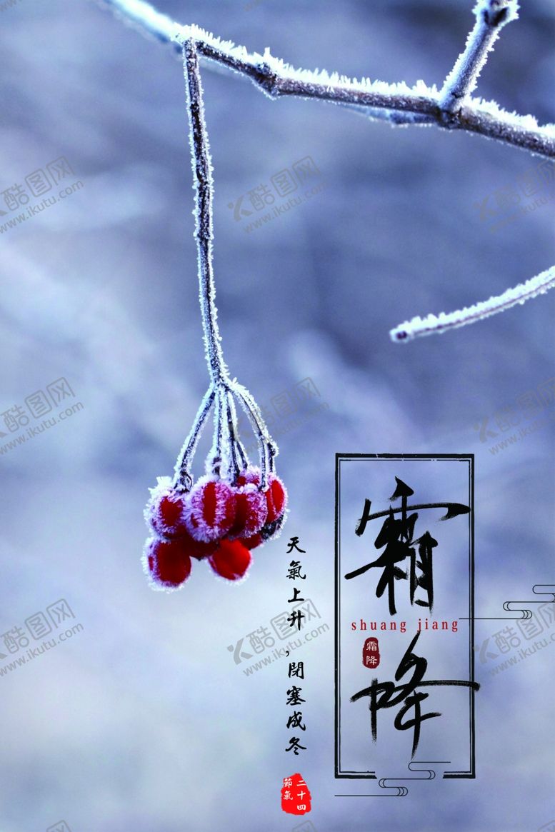 编号：49102404292214116400【酷图网】源文件下载-霜降海报