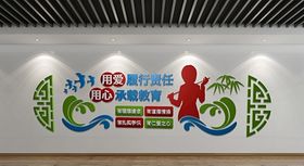 立体校园师德文化墙