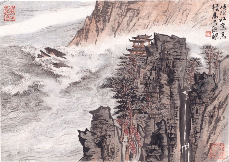 编号：54827005120524425332【酷图网】源文件下载-水墨山水国画风景