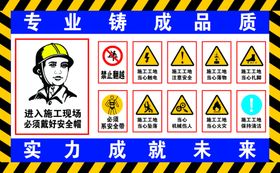 工地标识牌安全广告安全生产展板安全生产语