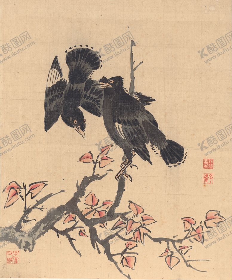 编号：99805109250110169149【酷图网】源文件下载-植物花鸟国画