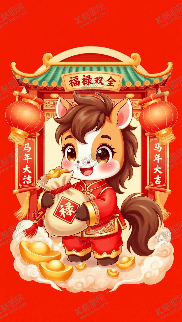 编号：14880604040011118813【酷图网】源文件下载-福禄双全