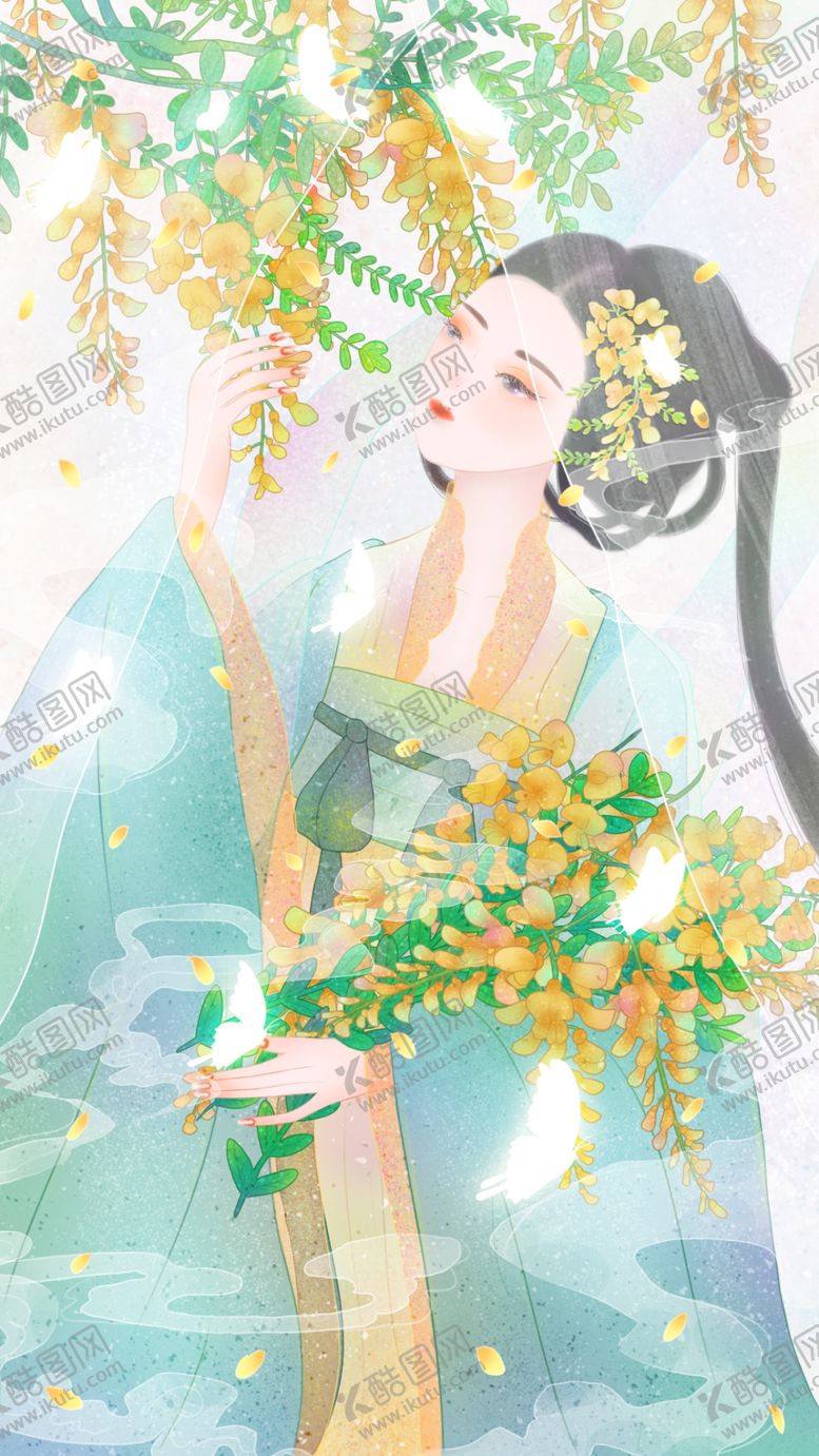 编号：52711410020839222092【酷图网】源文件下载-古风人物美女插画