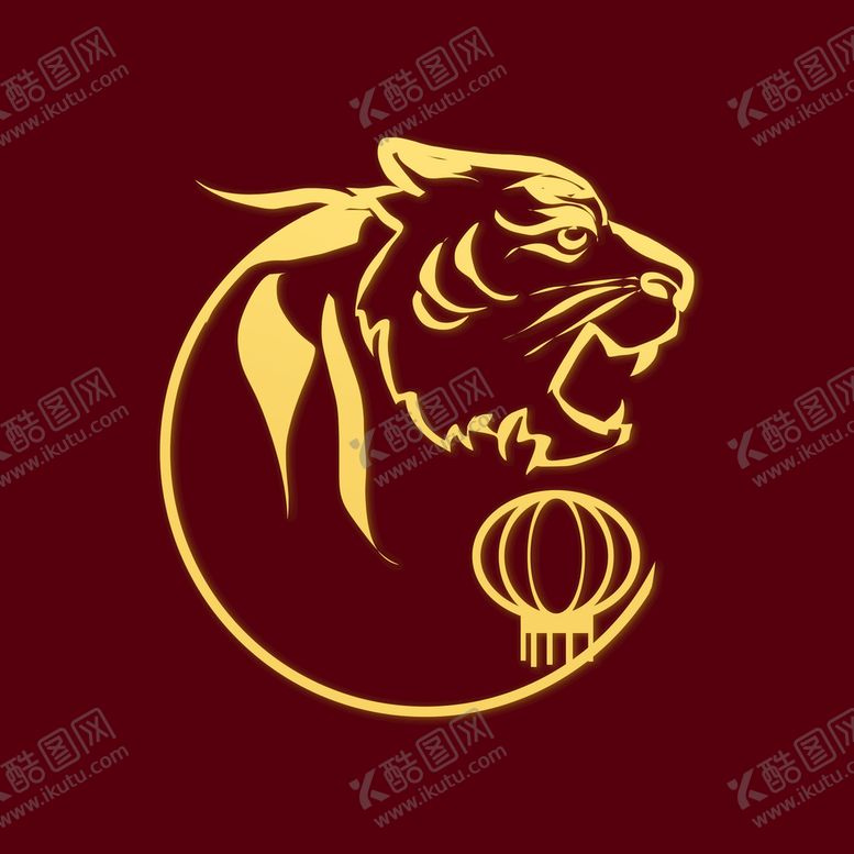 编号：58720109210358196430【酷图网】源文件下载-剪纸虎 