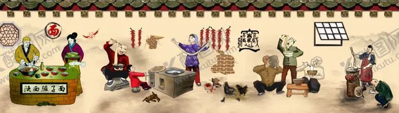 编号：47743406261450152928【酷图网】源文件下载-工装美食背景墙