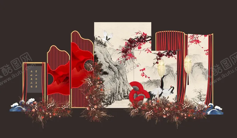 编号：76011210160944199370【酷图网】源文件下载-美陈堆头造景