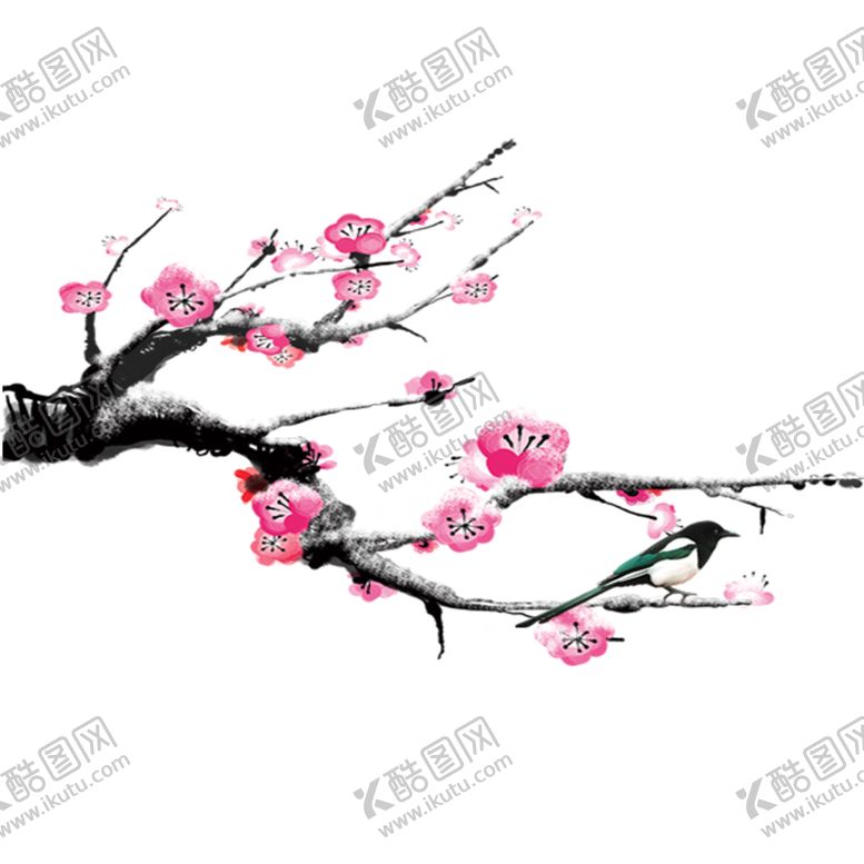 编号：46589107140102518826【酷图网】源文件下载-中国风水墨梅