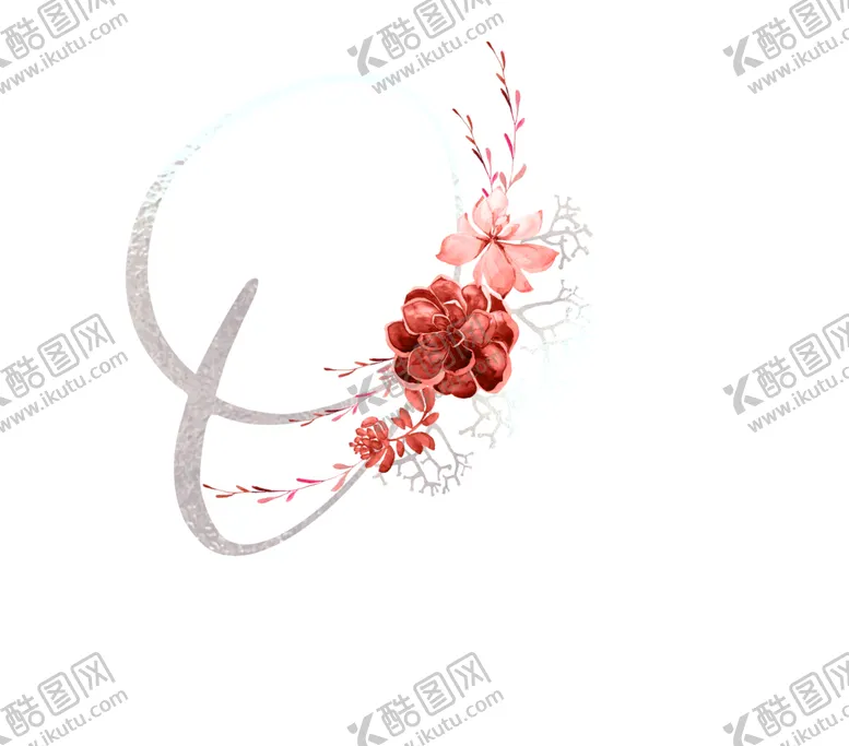 编号：36974001191623214143【酷图网】源文件下载-手绘水彩花型