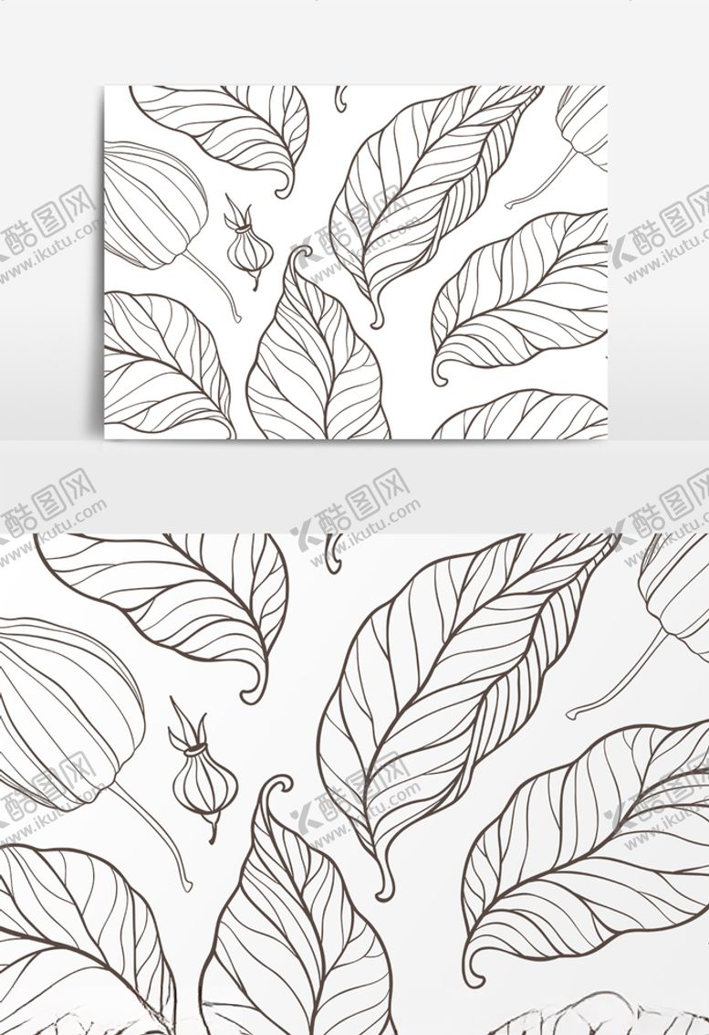 编号：37141010072118283425【酷图网】源文件下载-叶子肌理背景