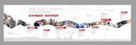 企业文化墙荣誉形象发展历程展板