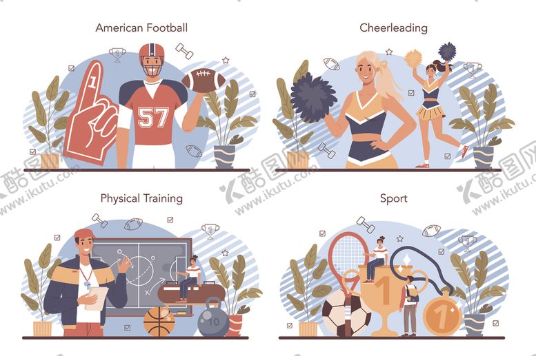 编号：78057904050108508276【酷图网】源文件下载-多样健身场景与运动姿态