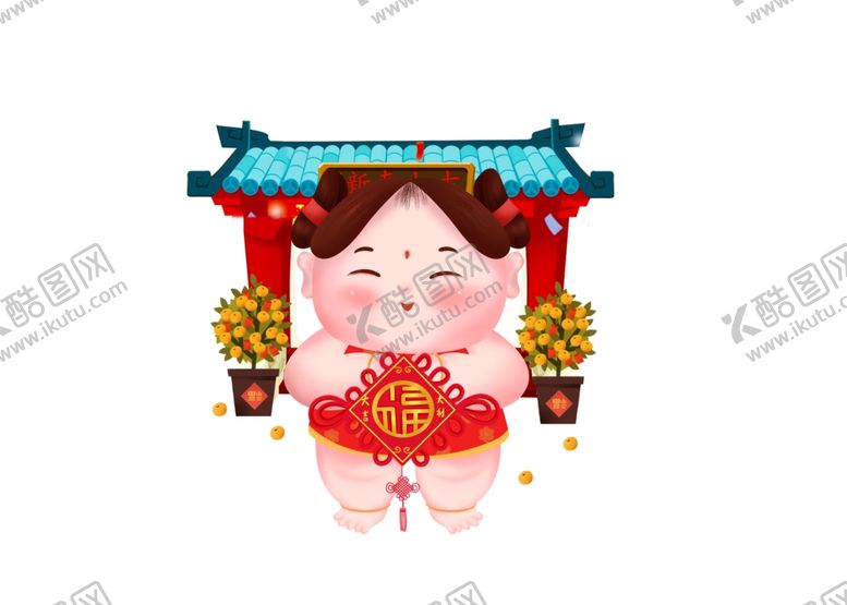 编号：52453709151950082423【酷图网】源文件下载-鼠年福娃