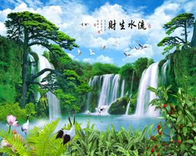 流水生财图片