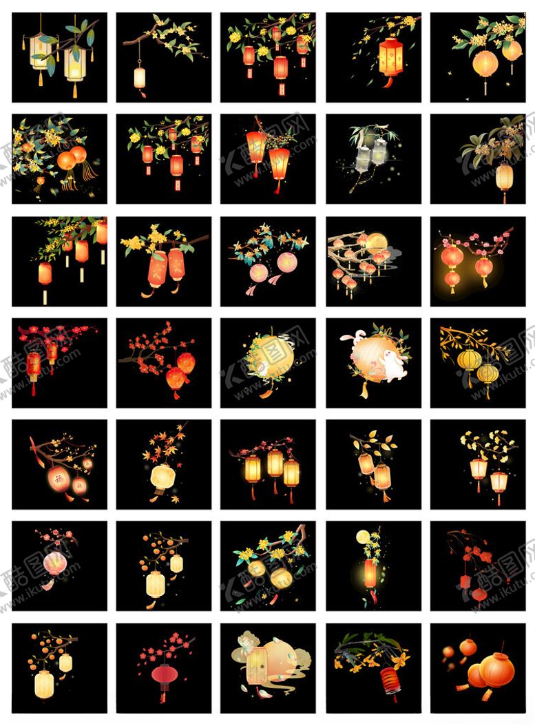 编号：61875011210200099874【酷图网】源文件下载-好看的灯笼素材合集