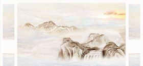 山水画背景墙