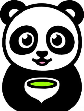 喝茶的熊猫