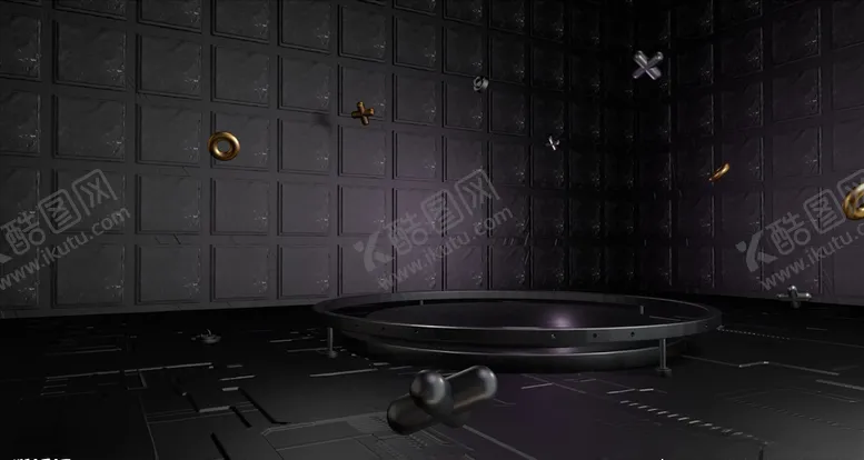 编号：57507804130933498468【酷图网】源文件下载-C4D模型炫酷舞台场景