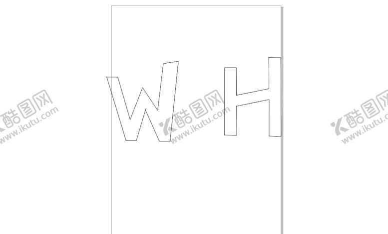 编号：74099210302244242413【酷图网】源文件下载-wh字母