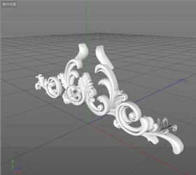 C4D模型欧式雕花