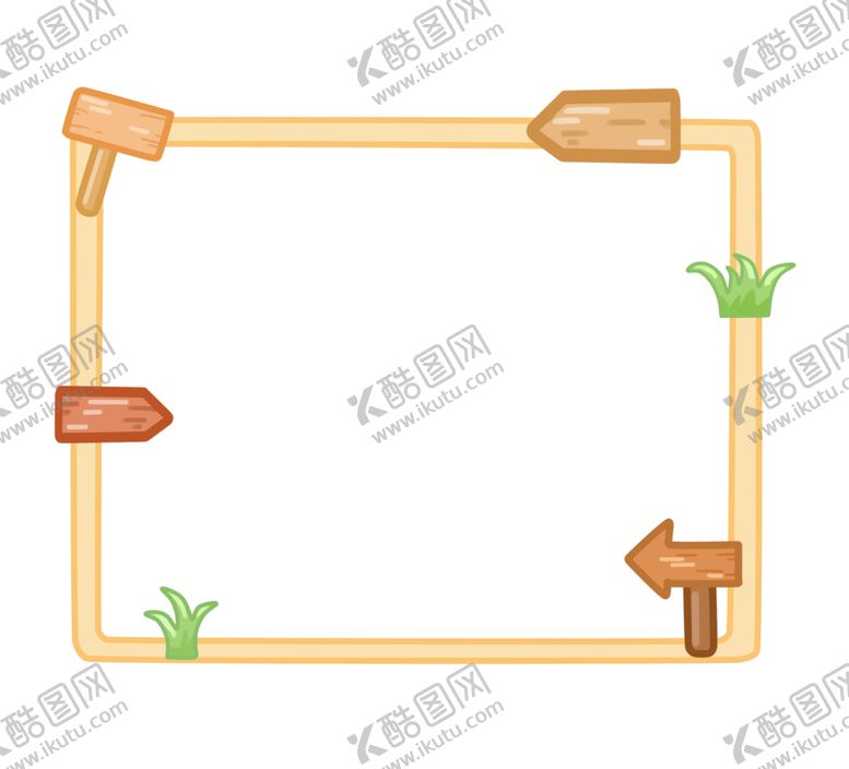 编号：37576009291435228111【酷图网】源文件下载-卡通边框简洁边框