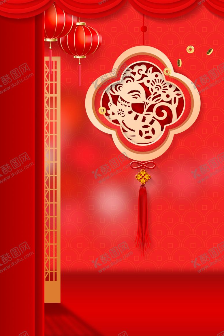 编号：39628304211325449195【酷图网】源文件下载-红色喜庆背景