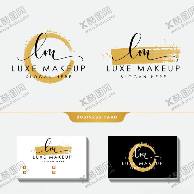 编号：70402204162021041257【酷图网】源文件下载-奢华美妆品牌标志设计