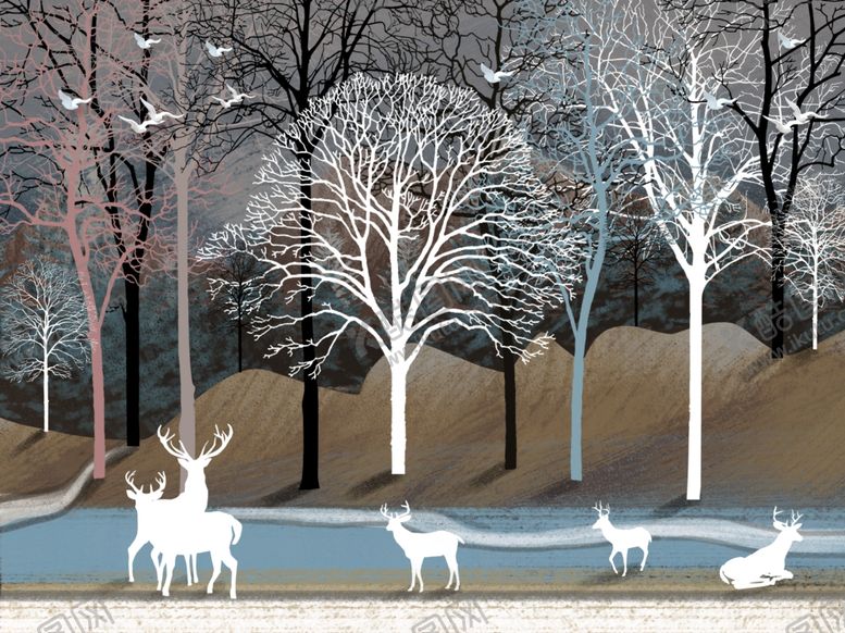 编号：36983109271753137845【酷图网】源文件下载-创意国潮装饰画图片