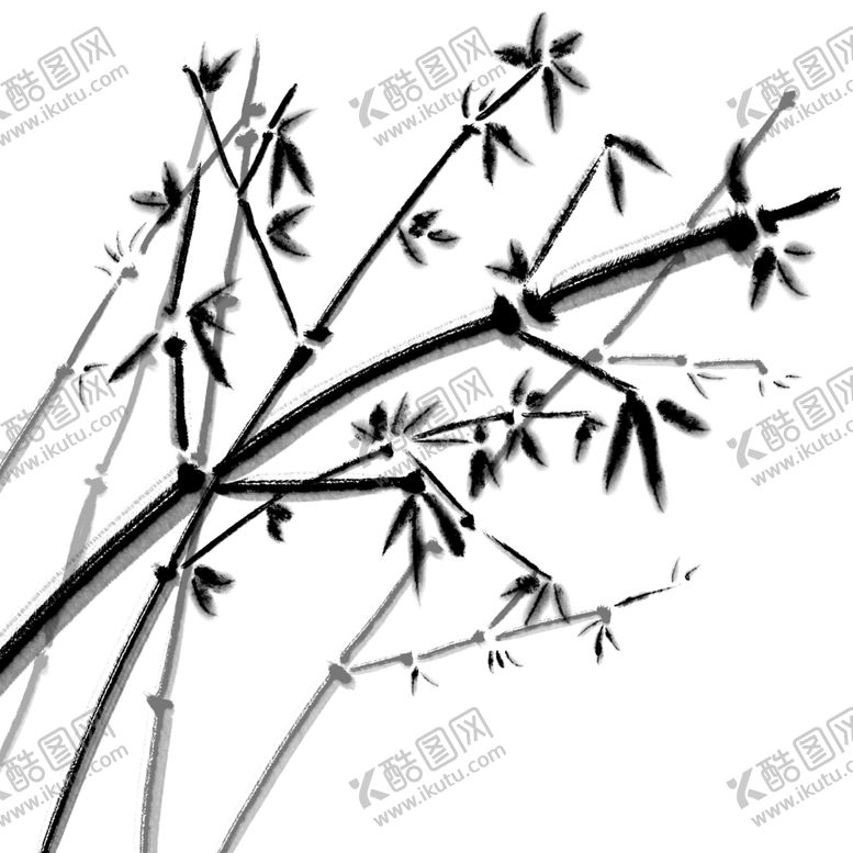 编号：46087901140008131946【酷图网】源文件下载-水墨竹子PNG  