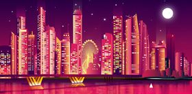 多彩绚丽城市