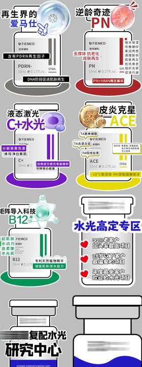 黑蓝色系科技风质感轻医美会议宣发海报