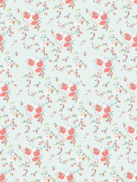 大牌清新花卉图案