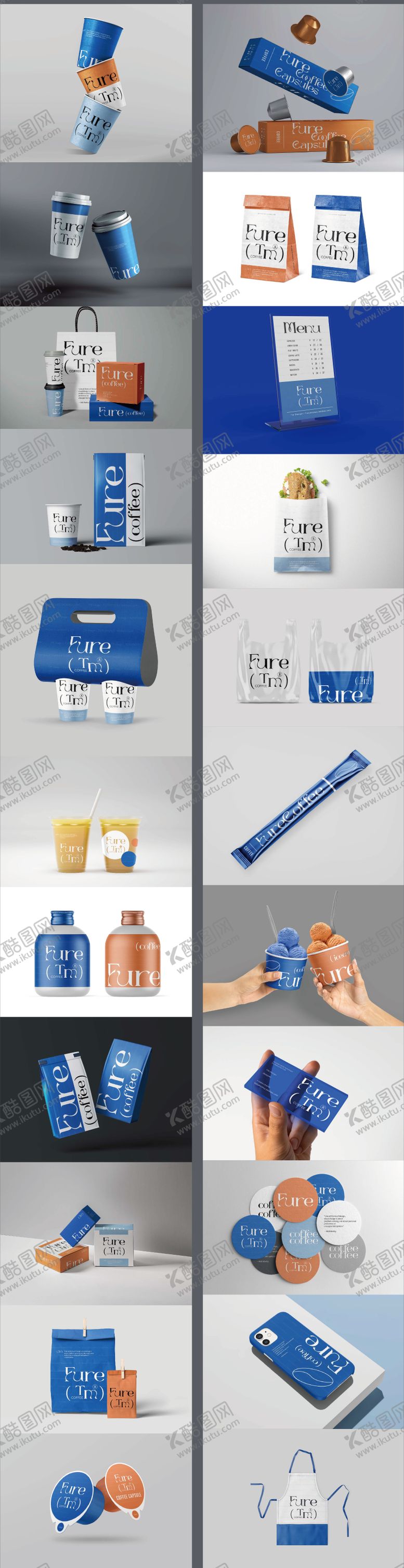 编号：50129204241928525574【酷图网】源文件下载-咖啡饮料果汁餐饮店VI品牌样机