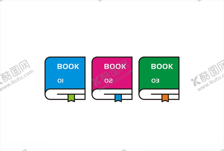 编号：44437510260518087466【酷图网】源文件下载-图书图标矢量