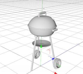 C4D模型木炭烤架