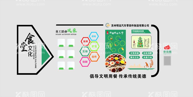 编号：64074111300708374874【酷图网】源文件下载-食堂文化墙