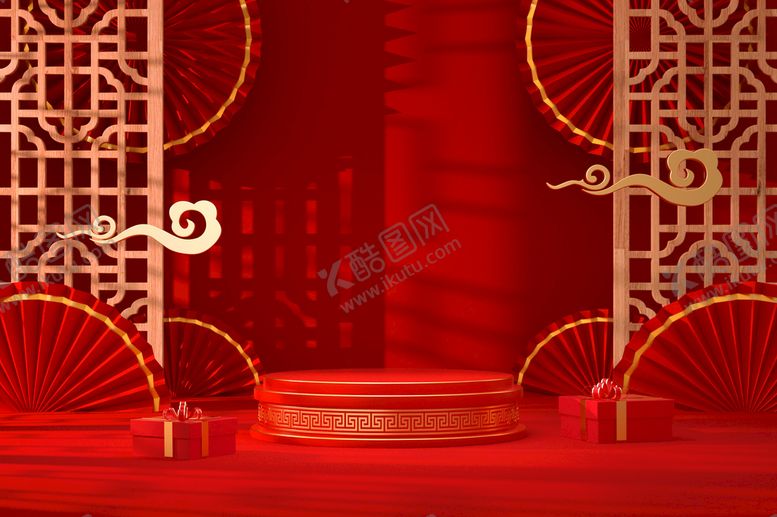 编号：73158610120816589547【酷图网】源文件下载-c4d模型格式psd格式中国风