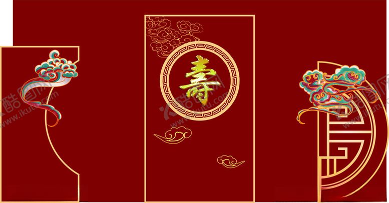 编号：91066901270812201874【酷图网】源文件下载-寿庆背景红色