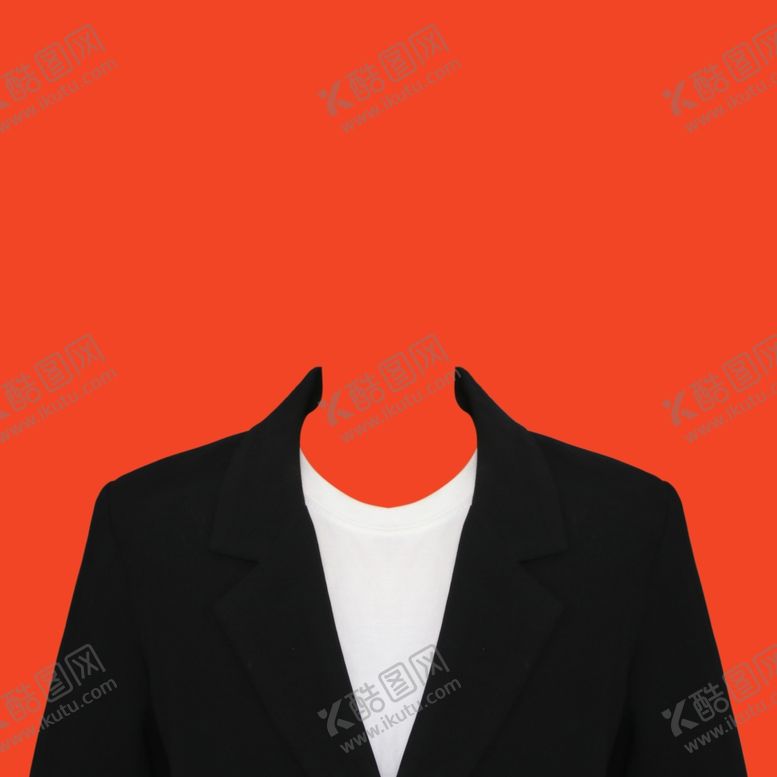 编号：93299107030923472910【酷图网】源文件下载-女款圆领搭西装证件照素材