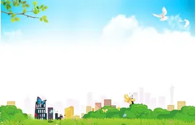 卡通背景六一节儿童海报设计六一节快乐儿童