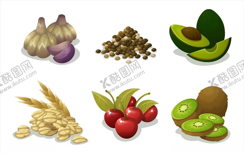 编号：38466406302214457410【酷图网】源文件下载-矢量厨房蔬菜食品素材