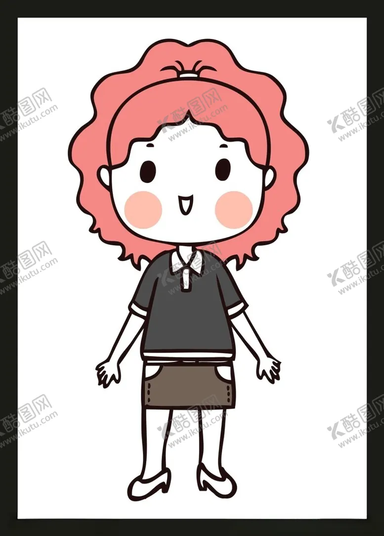 编号：11349202180944495888【酷图网】源文件下载-手绘女孩女人