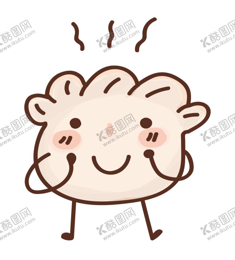 编号：90181707080349401097【酷图网】源文件下载-手绘饺子素材
