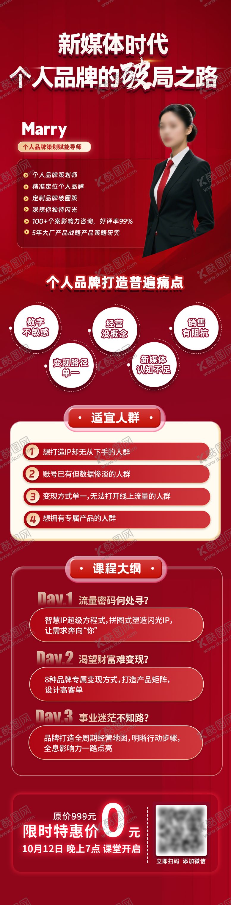 编号：94908907251547066340【酷图网】源文件下载-个人品牌课程长图