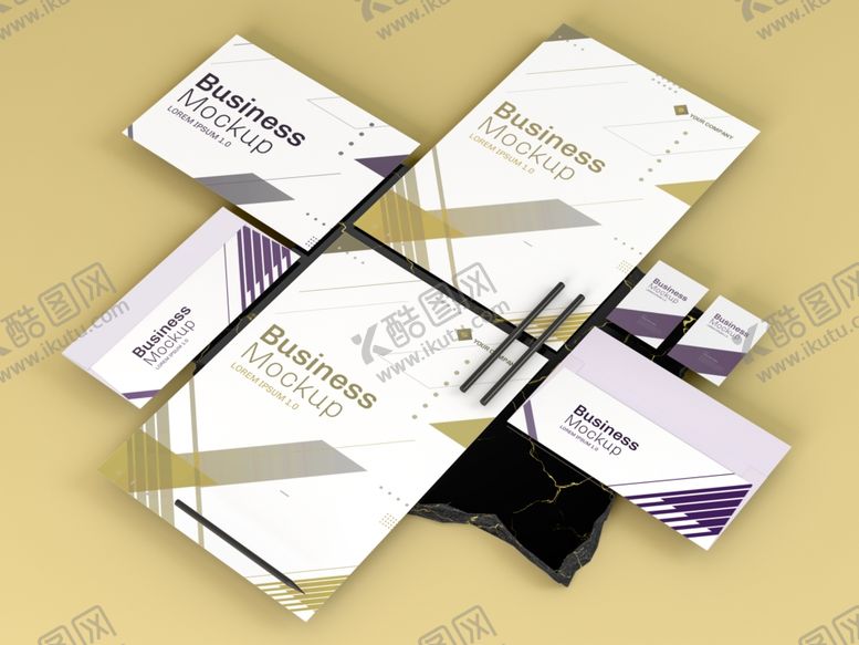 编号：17824010291843101739【酷图网】源文件下载-商务VI样机