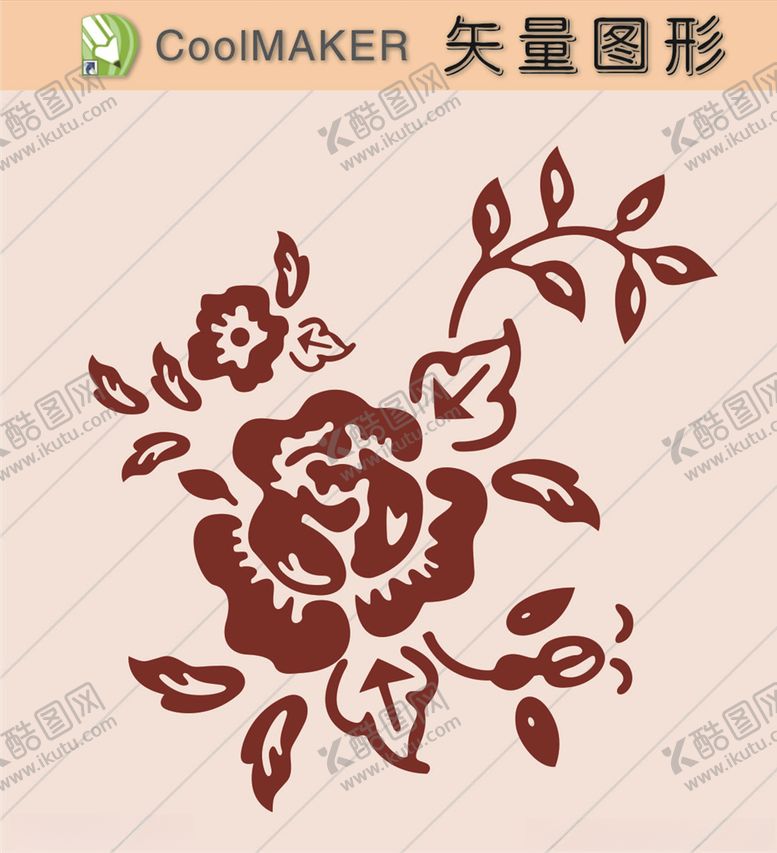 编号：29622309192339444620【酷图网】源文件下载-花草剪纸花草壁纸简洁手绘